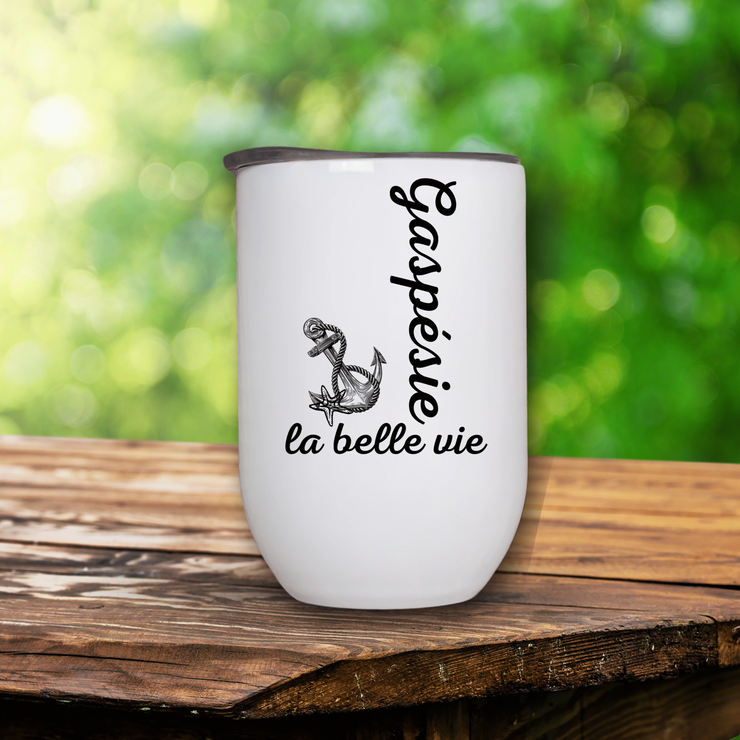 verre vin gaspésie la vie est belle